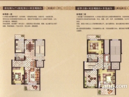 香江花园三期香缇卡纳 E3户型2室4厅3卫建面167.76㎡